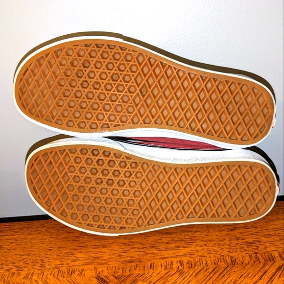 Vans Lace up Shoes Mens Size 5 Maroon Suede Canvas Classic Low Skateboarding - Picture 8 of 10